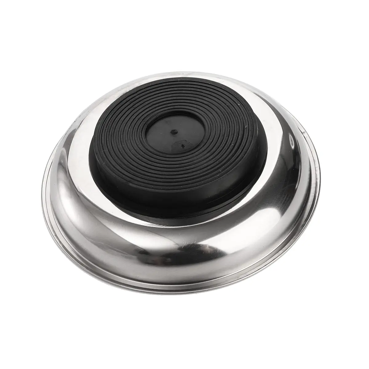 Hedume 6-Piece Round Magnetic Parts Tray Set 7.6cm (3") 10.2cm (4") 15.2cm (6") | Strong Stainless Steel Tool Holder for Mechanics - view 4