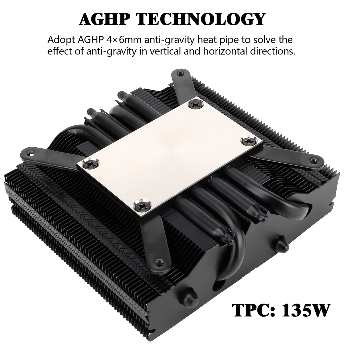 Thermalright AXP90-X47 Black Low Profile CPU Cooler 47mm Height | Compatible with AMD AM4 AM5/Intel LGA 1700/1200/115X - view 2