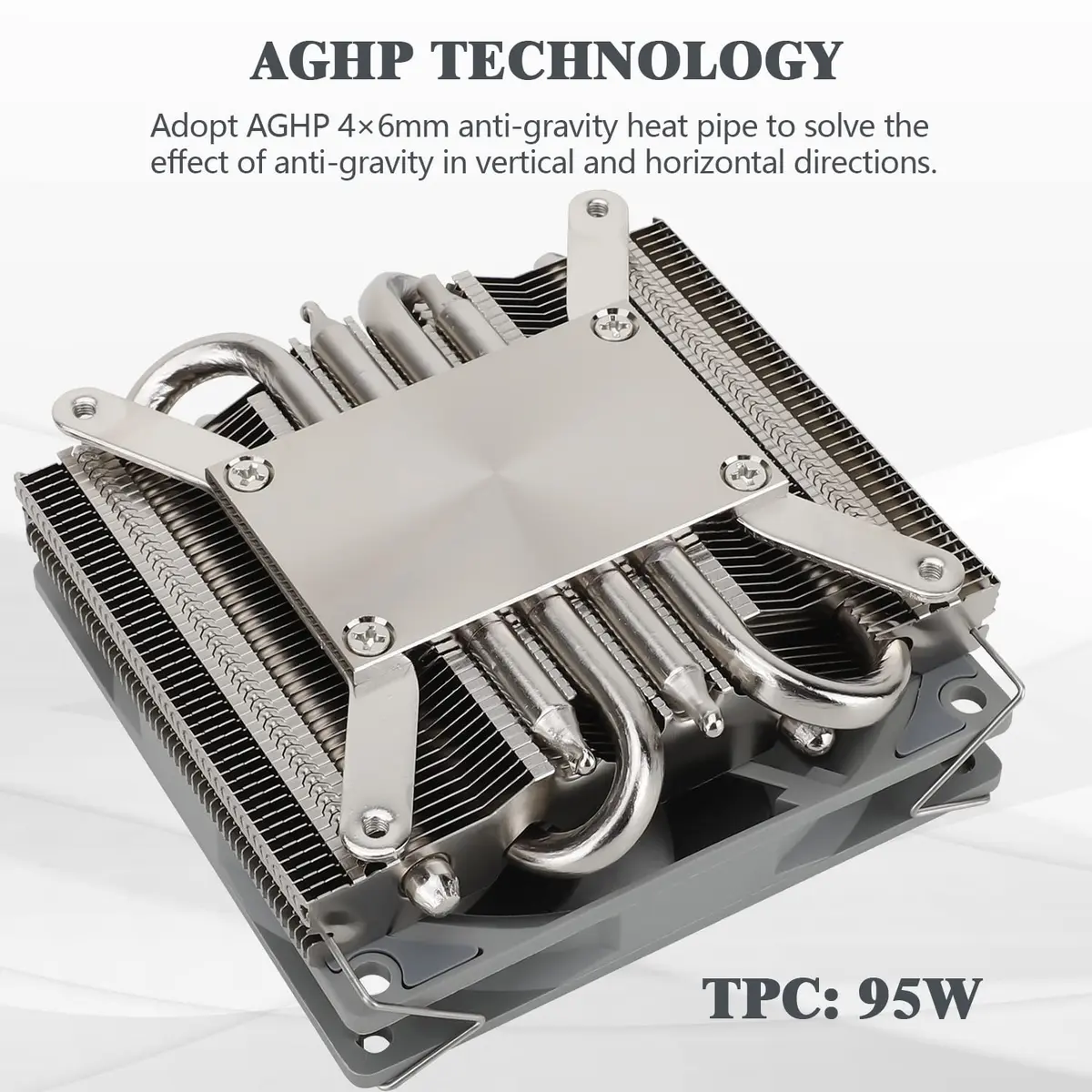 Thermalright AXP90 X36 Low Profile ITX CPU Cooler 36mm Height | Compatible with AMD AM4 AM5 Intel LGA1700 1200 115X - view 2