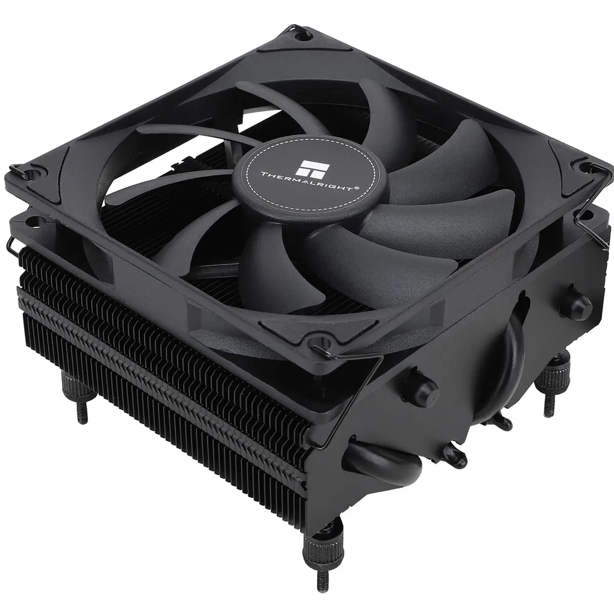 Thermalright AXP-90 X53 Black Low Profile CPU Cooler 53mm Height | 4 Heat Pipes, 120mm PWM Fan, AM4/LGA1200 Compatible - main product image