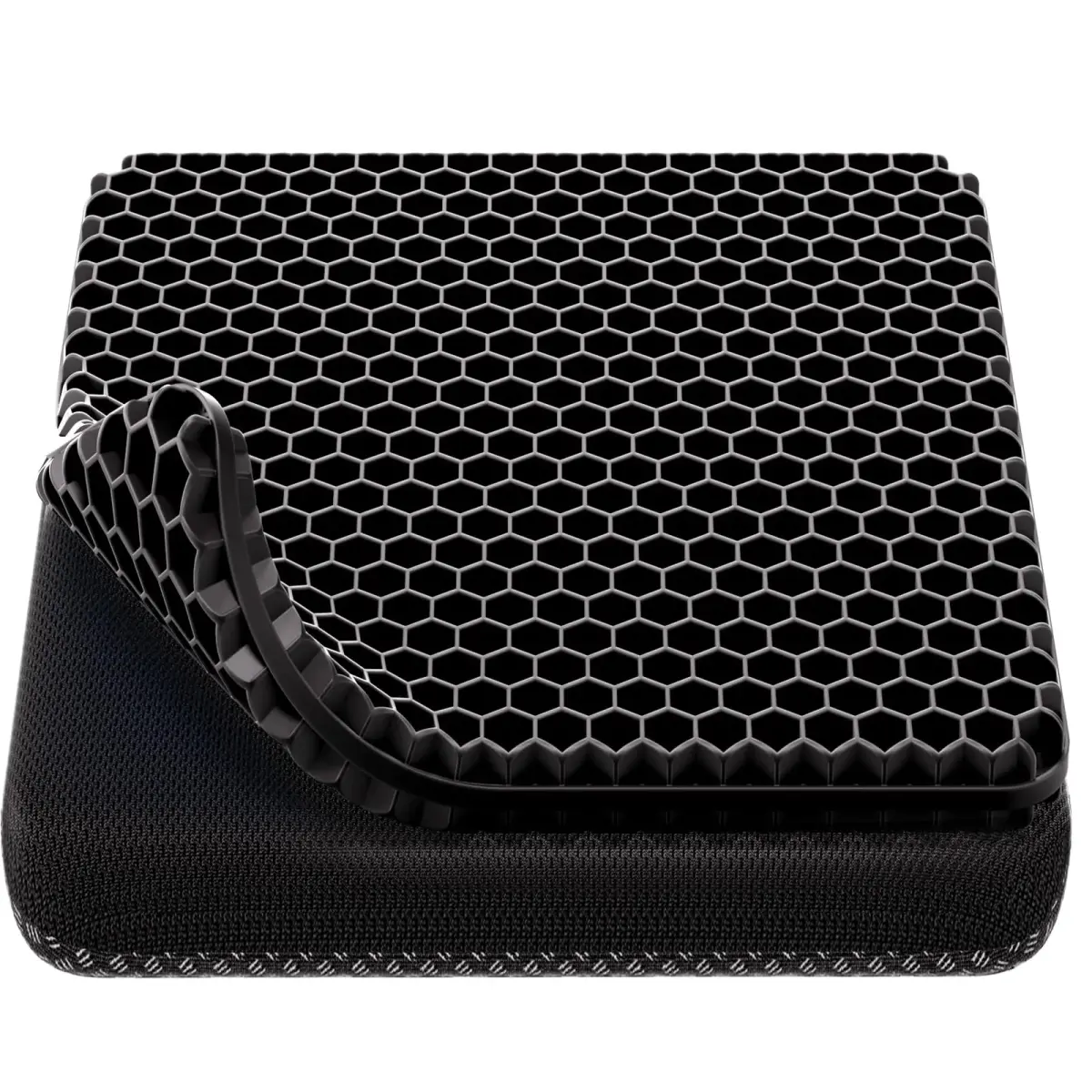 OMCOZY Gel Seat Cushion Large 46cm x 44cm x 3.8cm | Cooling Honeycomb Design for Office Chair, Car, Wheelchair - view 8