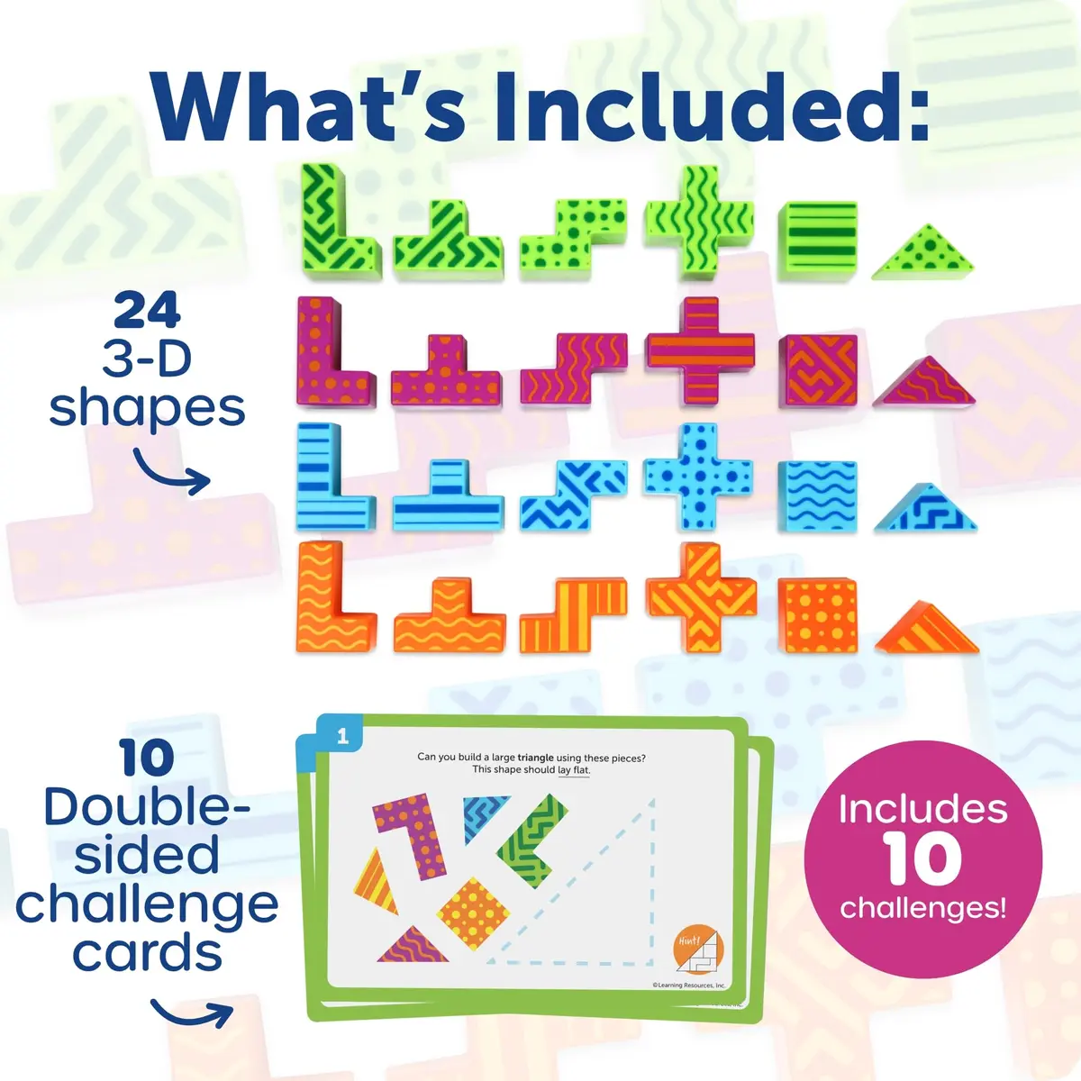 Learning Resources STEM Explorers Brainometry 3D Puzzle Game 299g (0.65lb) | Educational STEM Toy for Kids 5+ - view 6