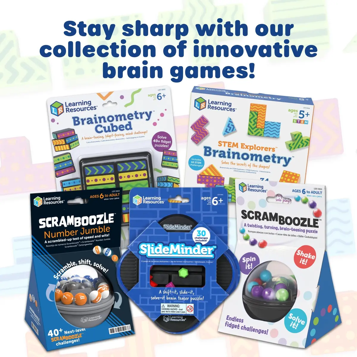 Learning Resources STEM Explorers Brainometry 3D Puzzle Game 299g (0.65lb) | Educational STEM Toy for Kids 5+ - view 7