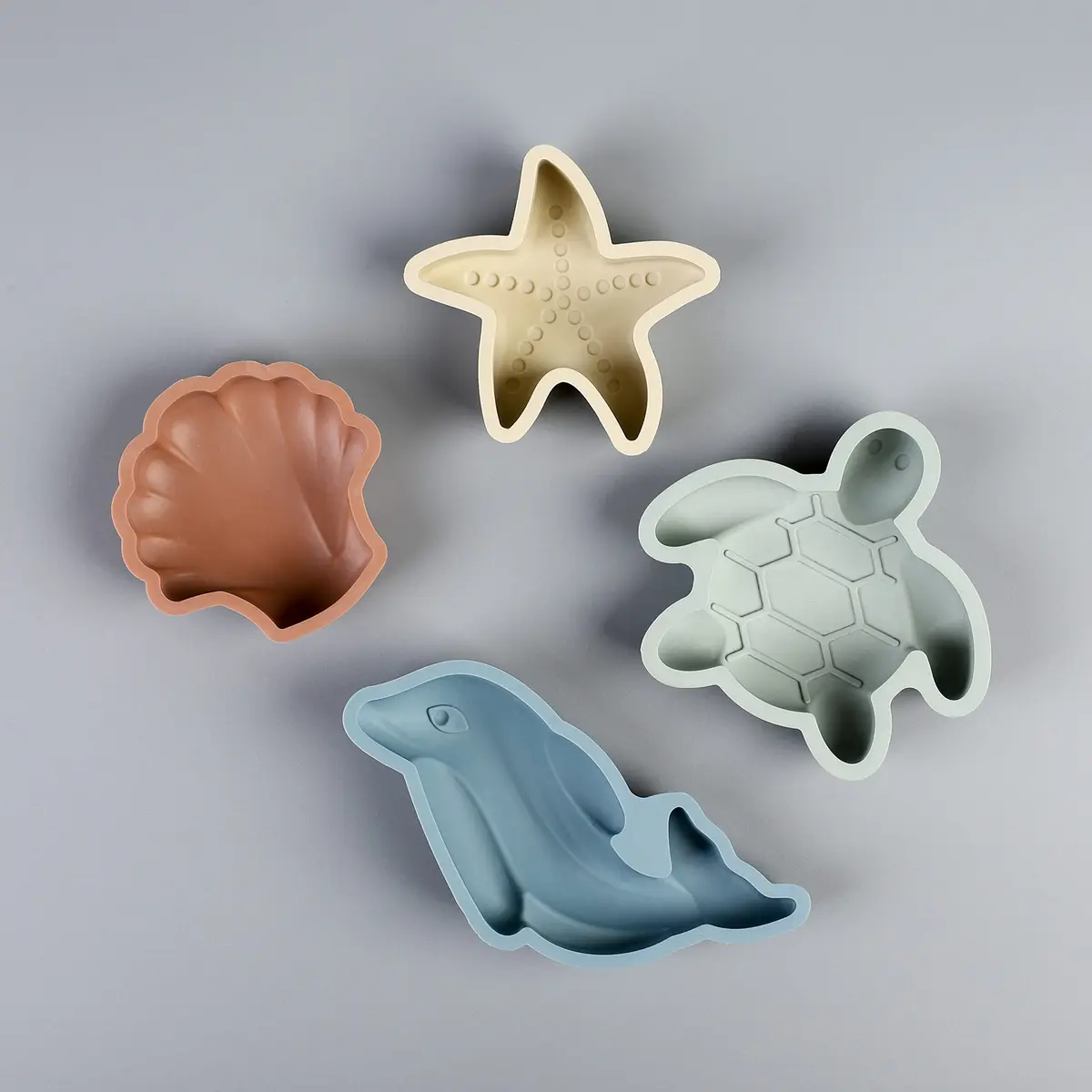 BLUE GINKGO Silicone Beach Toys, 7-Piece Set, Yellow | Soft, Travel-Friendly Sand Play - view 5