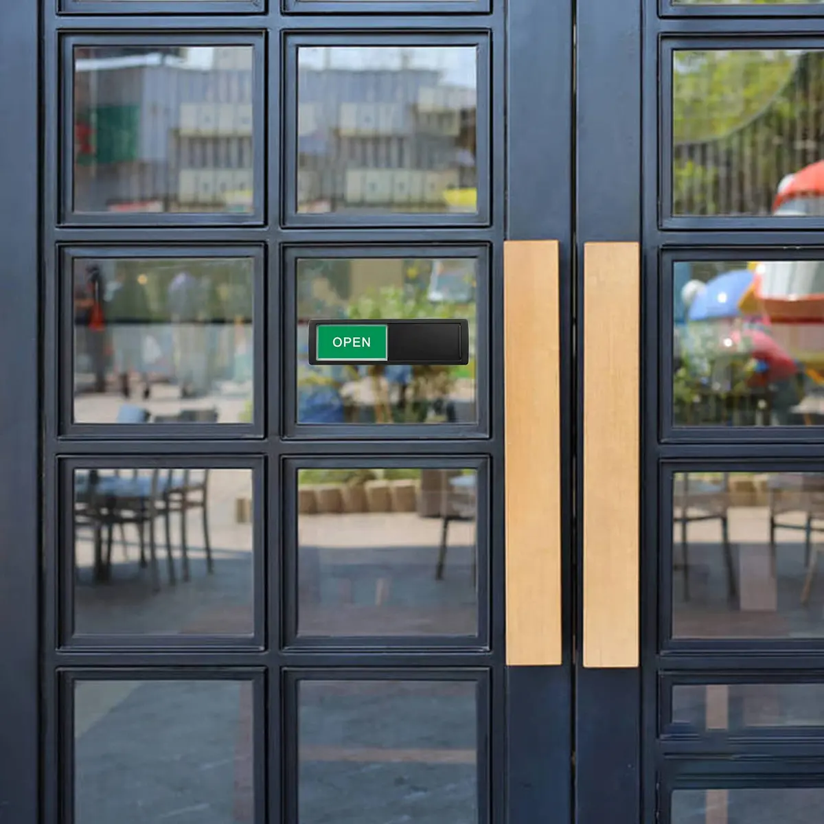 LoYinLo Open Closed Sign 7x2 inches | Sliding Door Indicator for Business & Office - view 5