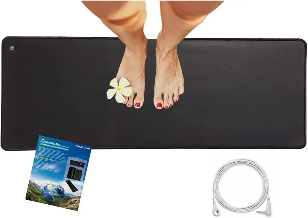 NIULAFR Grounding Mat 100 cm (39 in) with 4.57 m (15 ft) Cord | Connect to Earth for Energy & Pain Relief - main product image