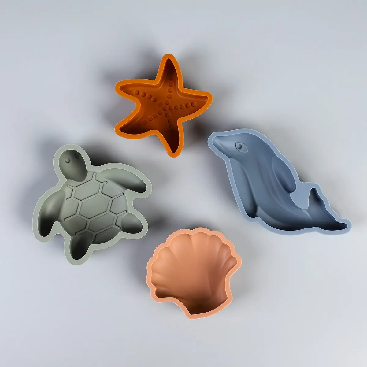 BLUE GINKGO Silicone Beach Toys, 7-Piece Set | Soft, Travel-Ready Sand Play for Kids - view 5