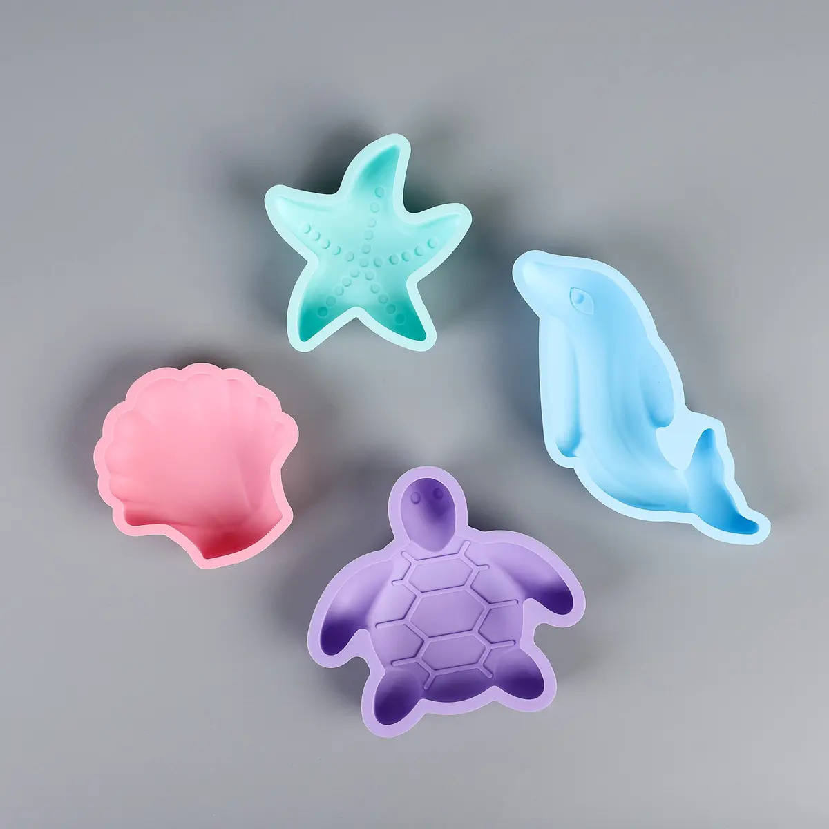 BLUE GINKGO Silicone Beach Toys, 7-Piece Set, Pink | Travel-Friendly, Soft Silicone Sand Play - view 5