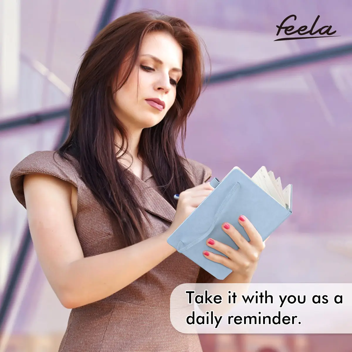 Feela 12 Pack Hardcover Notebooks Light Blue | Classic Ruled Lined Journals with Pen Holder (5.1”x8.3” | A5) - view 6