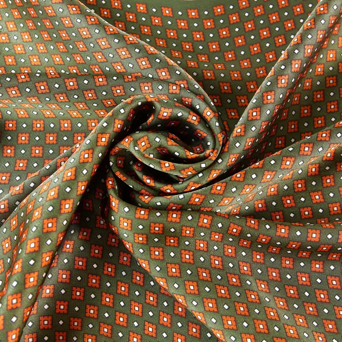 GERINLY Silk Bandana Cowboy Neck Scarf for Head Men Ascot Satin Pashmina 70cm x 70cm | Classic Plaid Pattern for All Seasons - view 7