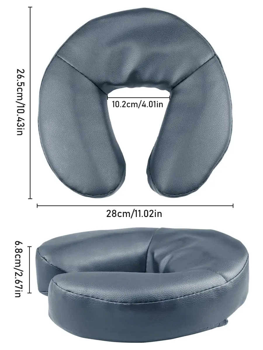 Kalolary U-Shaped Memory Foam Massage Face Cradle Cushion for Tables & Chairs | 29cm x 29cm (11.5" x 11.5") - view 2