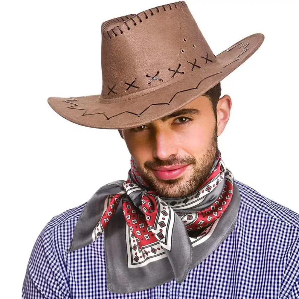 GERINLY Retro Silk Bandana Chic Neck Scarf for Men 70cm (27.5 inches) | Classic Plaid Business Accessory - view 6