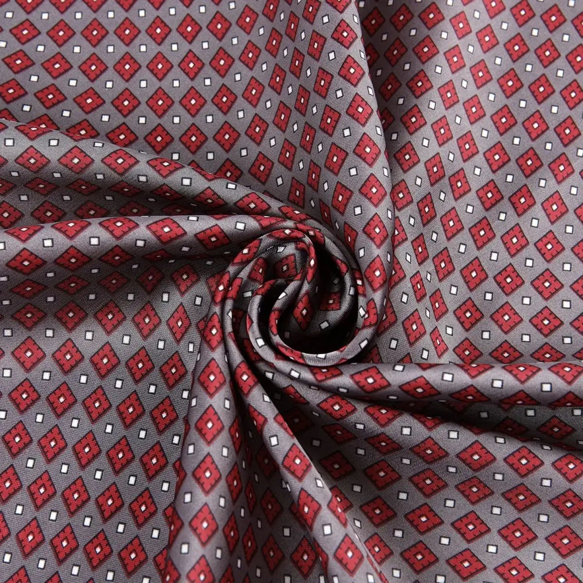 GERINLY Retro Silk Bandana Chic Neck Scarf for Men 70cm (27.5 inches) | Classic Plaid Business Accessory - view 7
