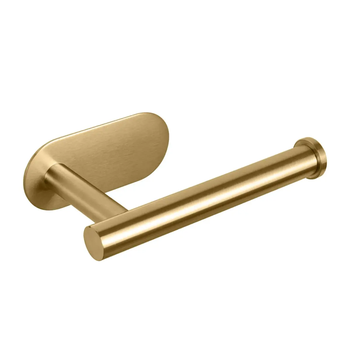 NearMoon Self Adhesive Toilet Paper Holder Brushed Gold | Rustproof SUS304 Stainless Steel No Drilling - main product image