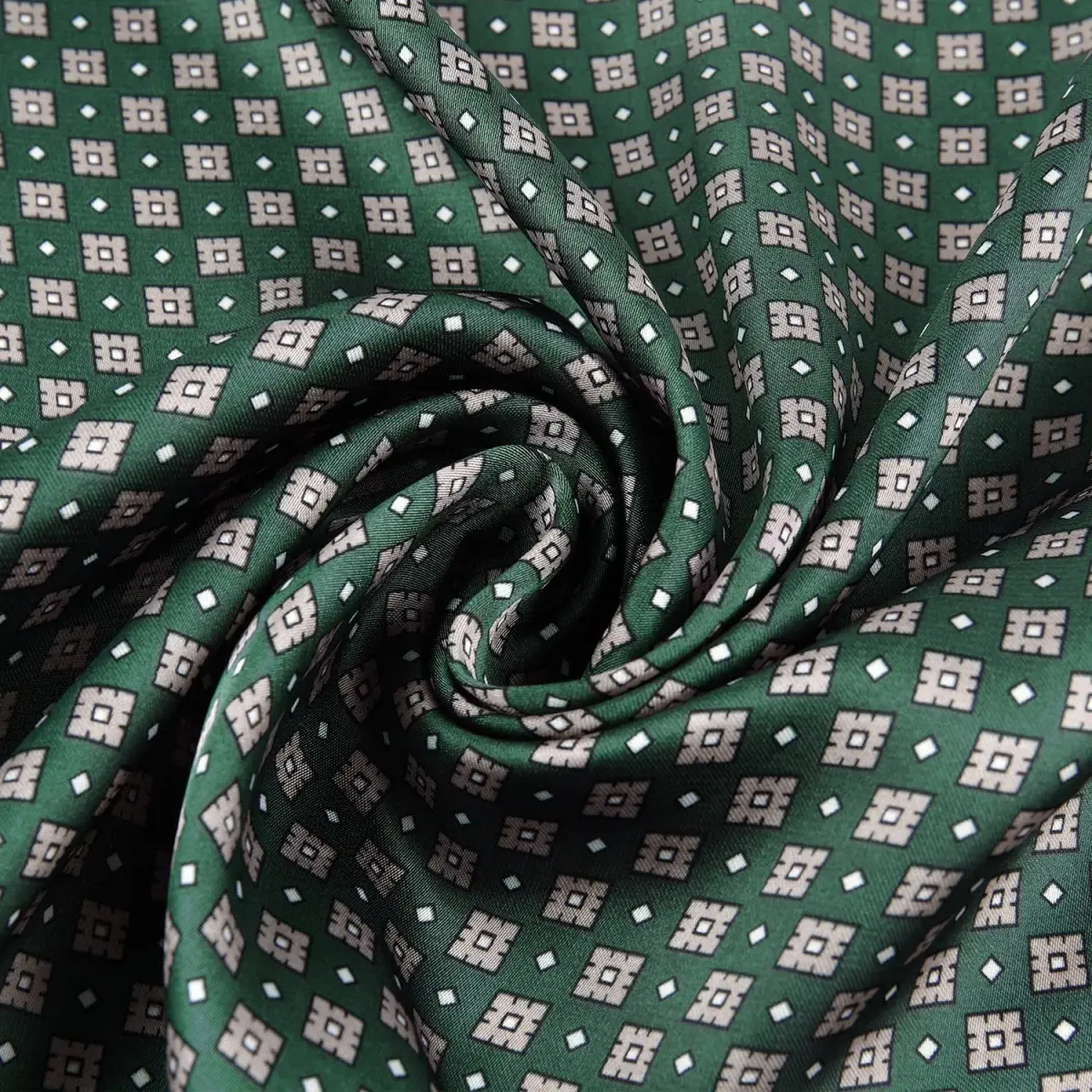 GERINLY Plaid Satin Neckerchief 70cm (27.5 inches) | Urban Style Hair Scarf for Travel - view 6