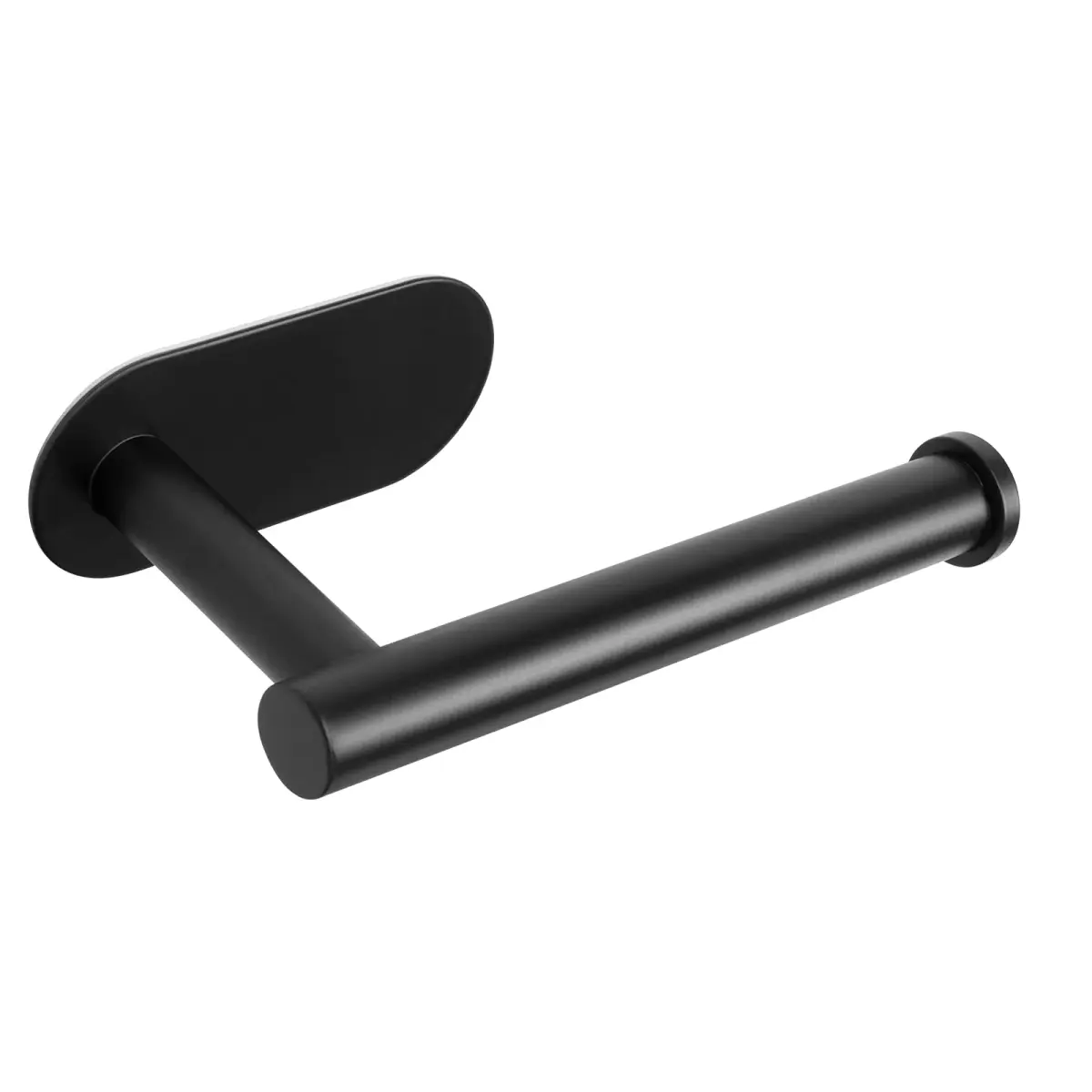 NearMoon Self Adhesive Toilet Paper Holder Matte Black | Rustproof SUS304 Stainless Steel, No Drilling Required - main product image