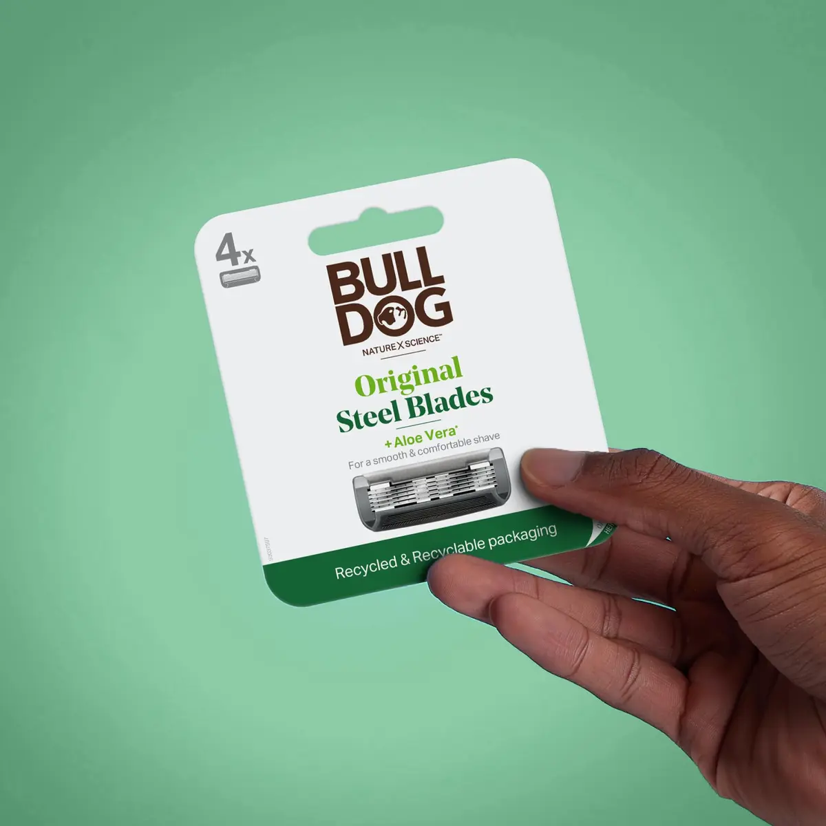 Bulldog Mens Skincare and Grooming Razor Blades Refill 8 Count | 5 Steel Blades for Close Shave - view 3
