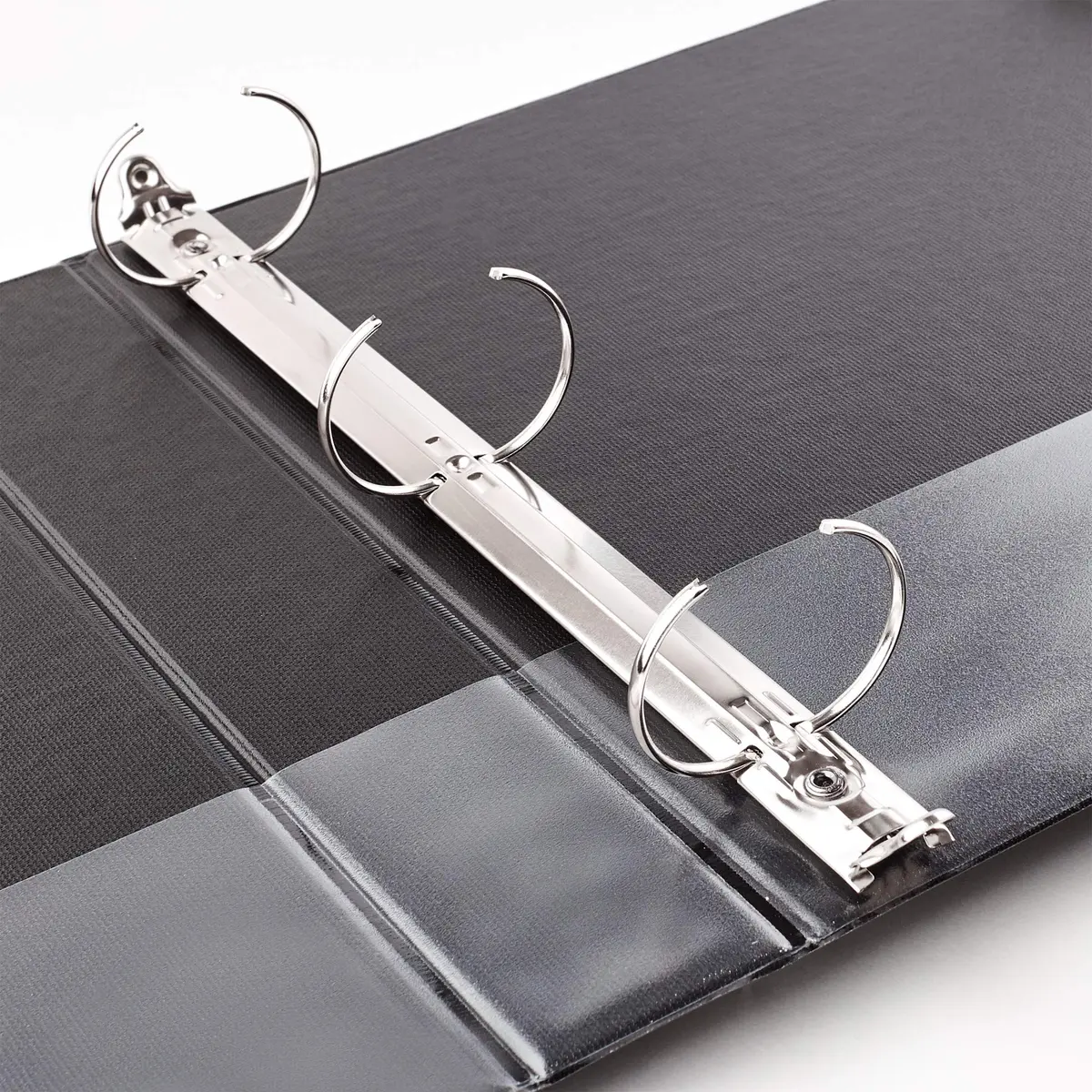 Avery Standard 3 Ring Binder, 1" Round Rings, 4 Black Binders | 175 Sheet Capacity, Tear-Resistant Cover - view 7
