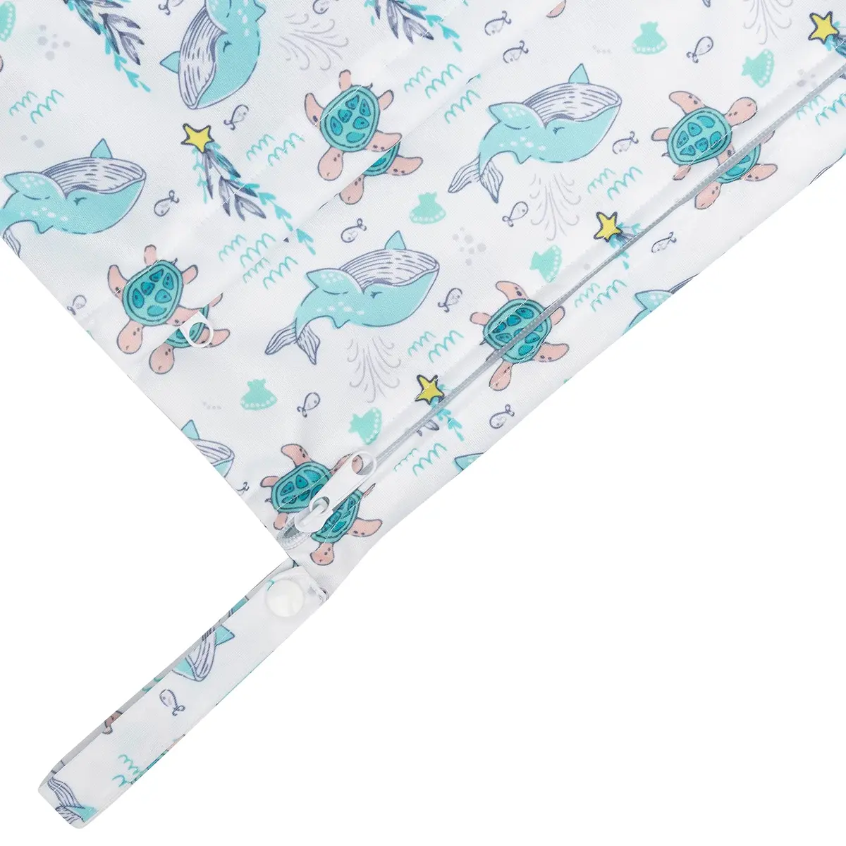 babygoal Wet Dry Bags 3 Pack | Waterproof Cloth Diaper Travel Bags with Two Zippered Pockets - view 7