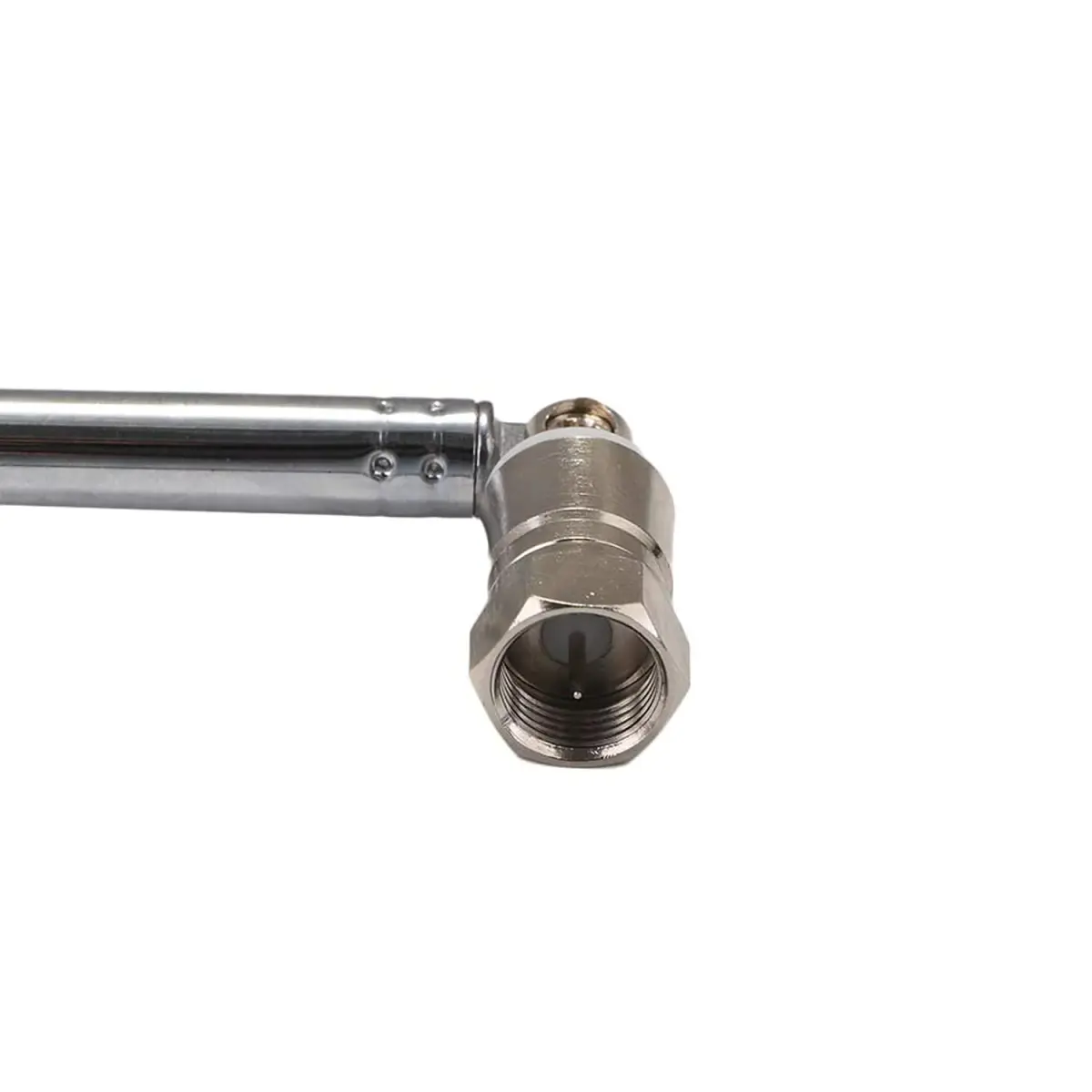 AEDIKO Telescopic FM Antenna 75 Ohm F-Type Male Plug with 3 Connectors | Improves Radio Reception - view 3