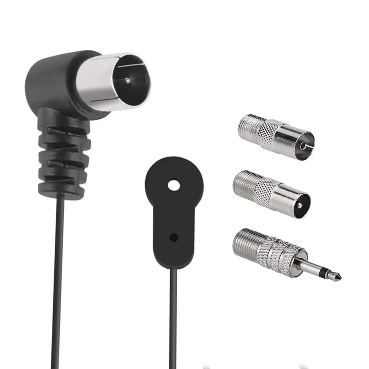 AEDIKO FM Antenna 1.5m (4.9ft) | 75 Ohm F-Type Male Plug for Stereo Receivers - view 2