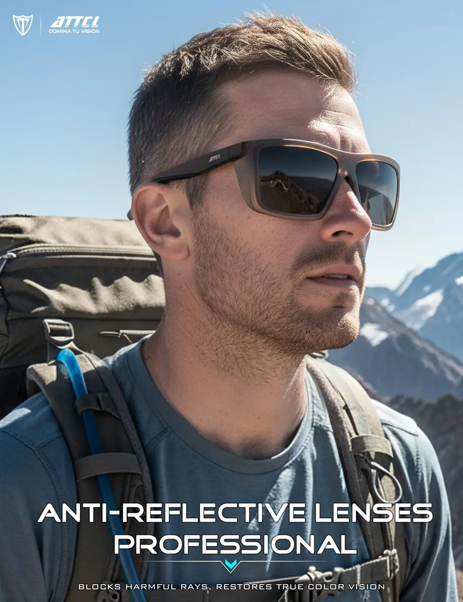 ATTCL Polarized Fishing Sunglasses Men Anti Glare TR90 Wrap Around UV400 | Outdoor Performance & Style - view 3