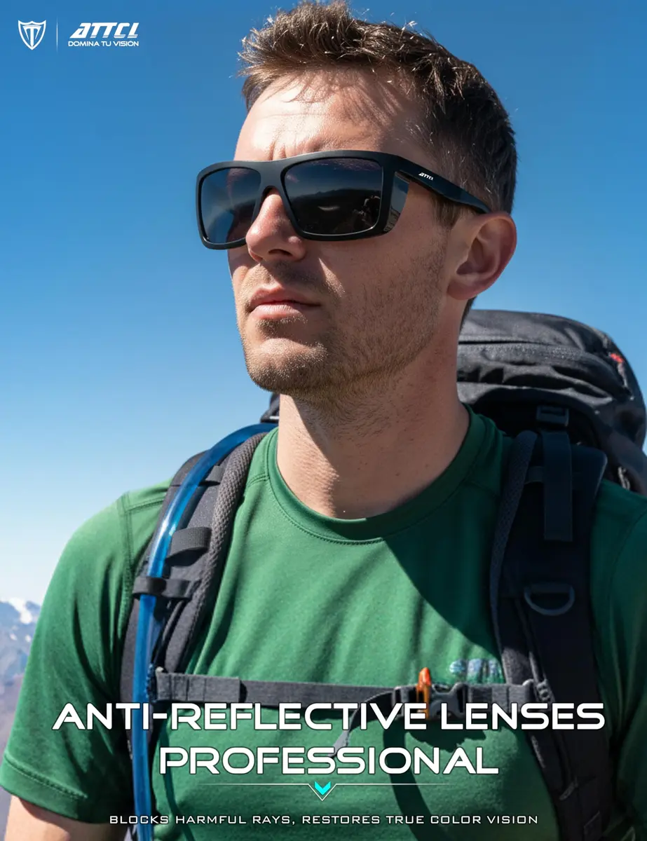 ATTCL Polarized Fishing Sunglasses for Men - TR90 Wrap Around UV400 with Anti-Glare Lens | 58mm (2.28 in) - view 3