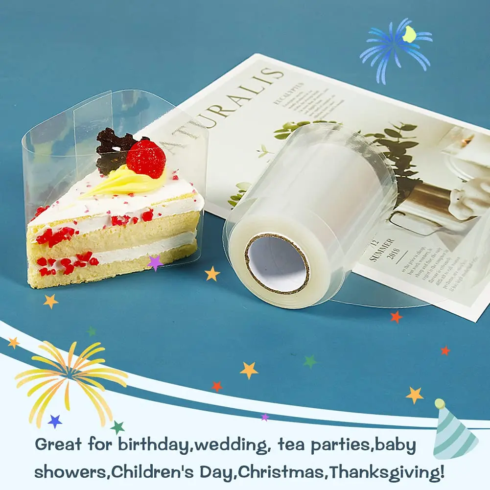 YQL Cake Collar 2.4in x 394in | Transparent Acetate Sheet for Baking DIY - view 4