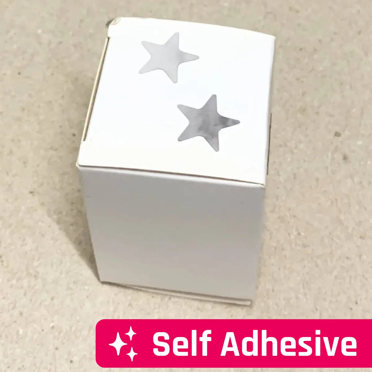TownStix Silver Foil Star Metallic Stickers 1000 Pack | Permanent Adhesive for Crafts - view 6