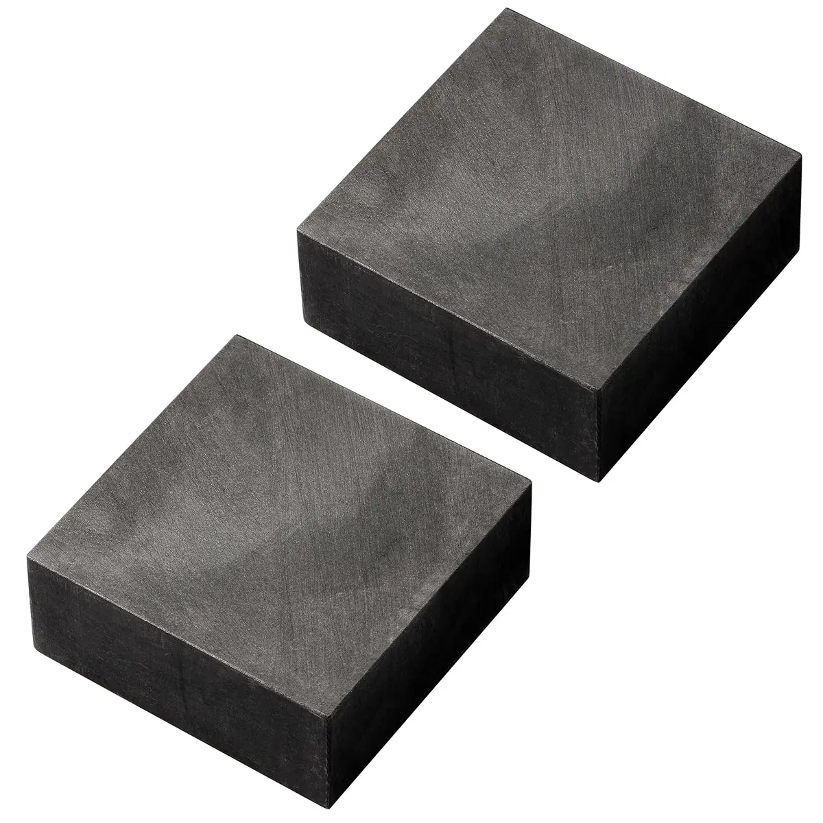 Zxmissu 99.9% High Purity Graphite Ingot Block 50mm x 50mm x 20mm (2-Pack) | EDM Casting Mould Material - main product image