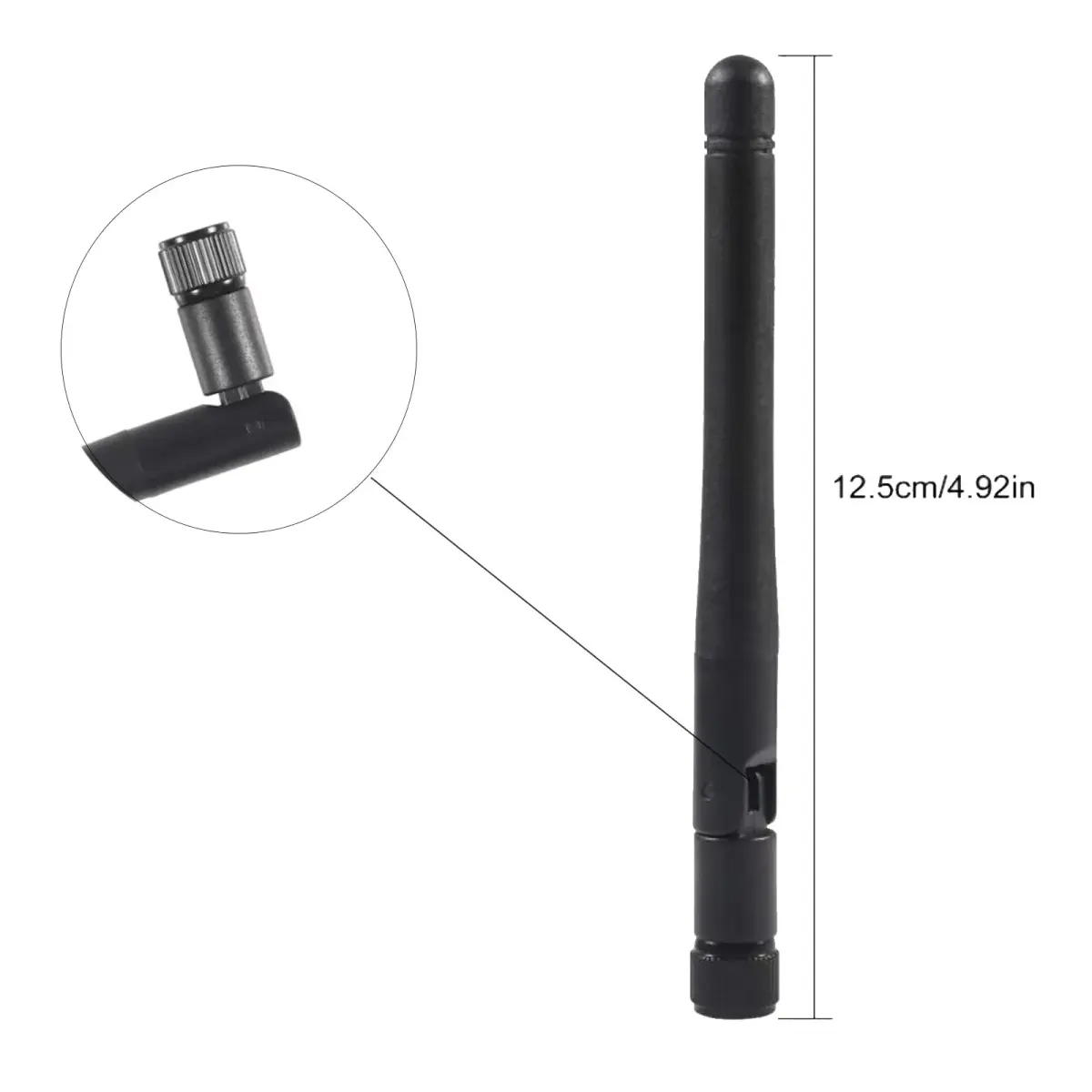 AEDIKO Dual Band WiFi Antenna 2.4GHz 5/5.8GHz 3dBi RP-SMA Male | 5-Pack for Extended Wireless Range - view 4