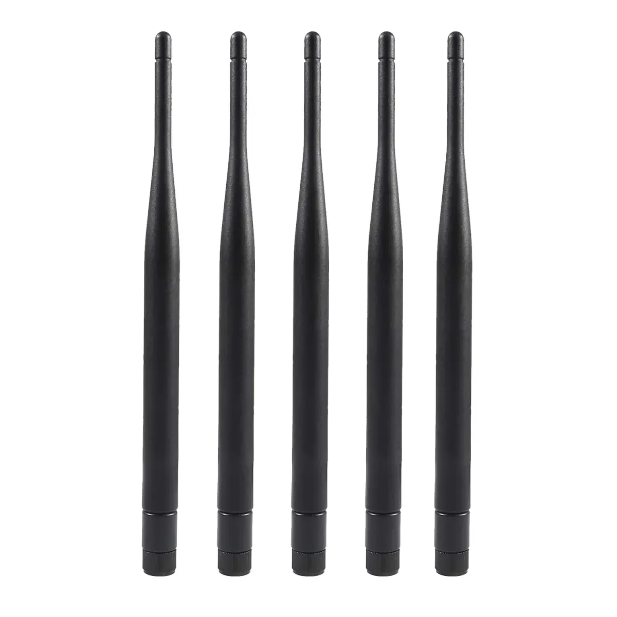 AEDIKO 6dBi Dual Band WiFi Antennas - 2.4GHz & 5GHz - RP-SMA Male - 5 Pcs | Boost Wireless Range for Routers & Cameras - view 2