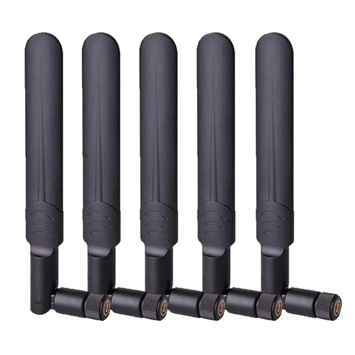 AEDIKO 5pcs Dual Band WiFi Antennas 8dBi Gain | RP-SMA Male Connector - main product image