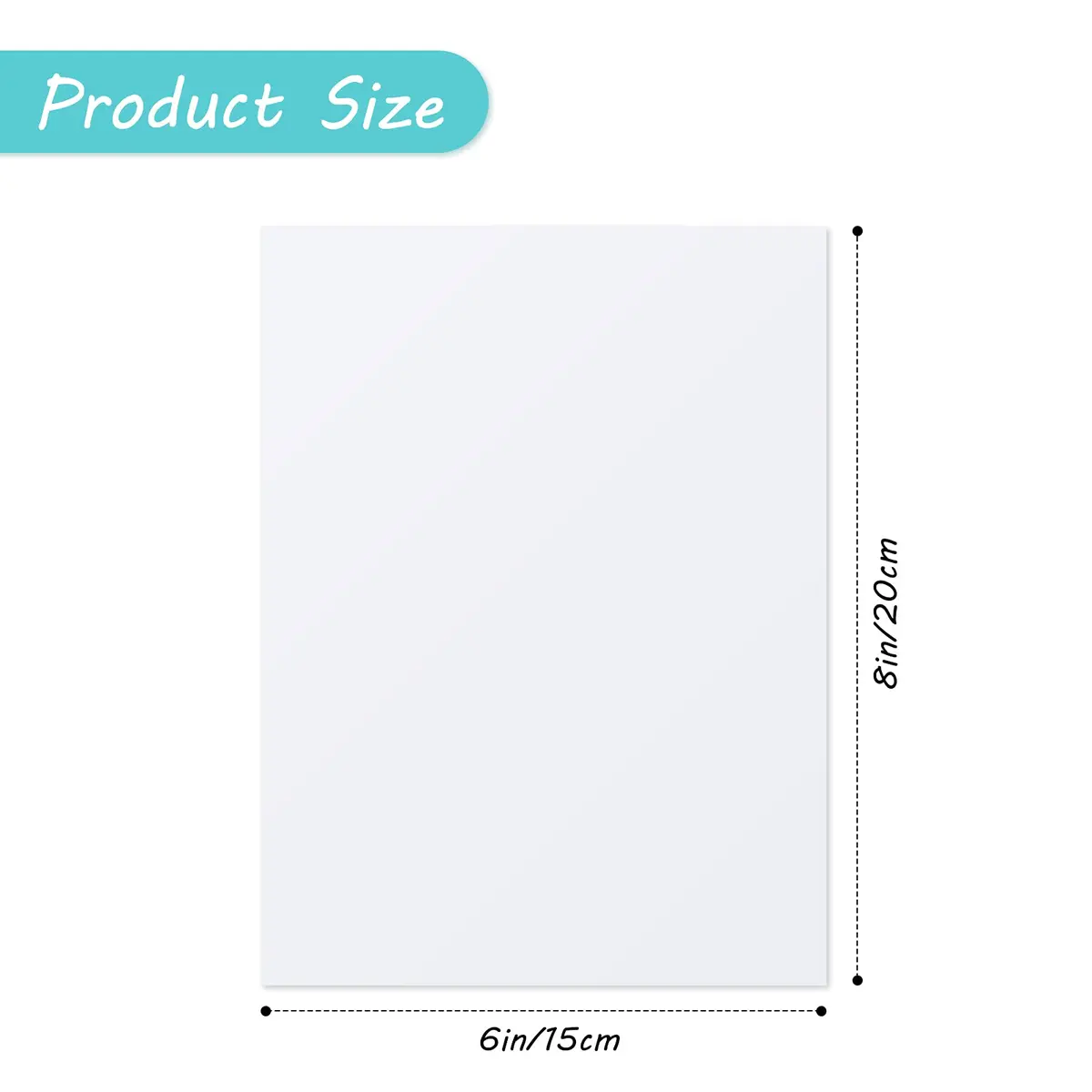 Hotop 8 Pcs Sublimation Aluminum Photo Signs Blanks 6x8 in | DIY Metal Photo Frames for Home & Office - view 2