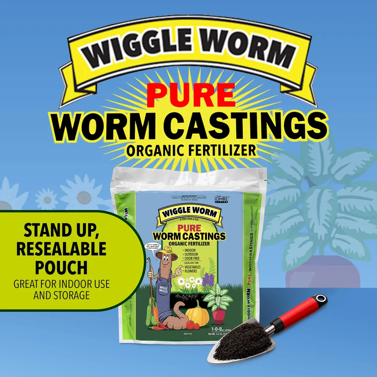 Wiggle Worm Organic Fertilizer 4.5lb | Pure Worm Castings for Healthy Soil & Plants - view 8