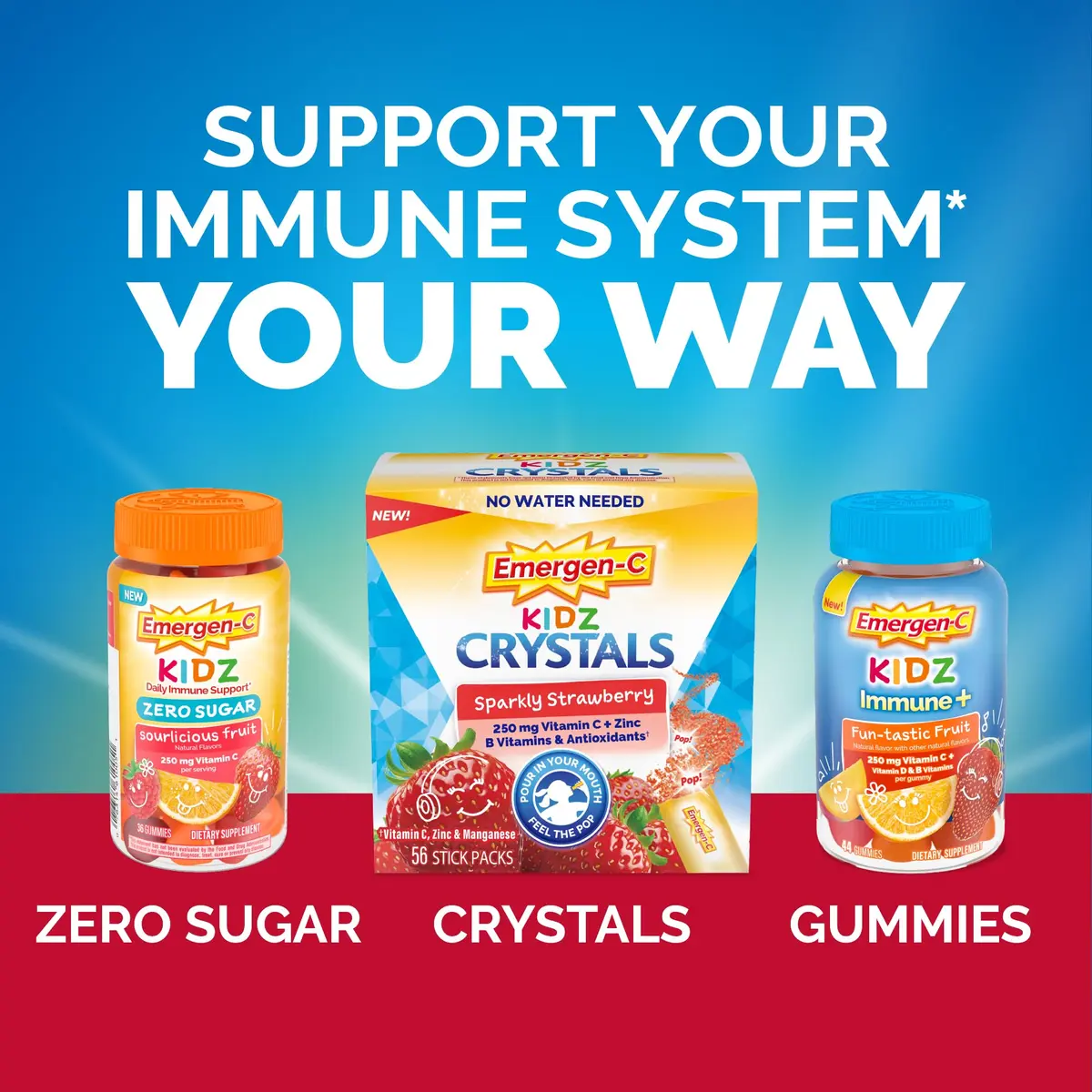 Emergen-C Kidz Vitamin C 250mg Gummies | Immune Support & Energy for Kids (44 Gummies) - view 5