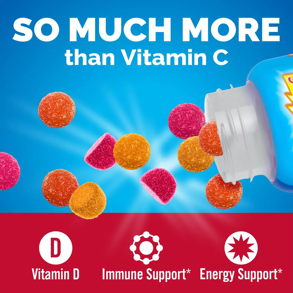 Emergen-C Kidz Vitamin C 250mg Gummies | Immune Support & Energy for Kids (44 Gummies) - view 2
