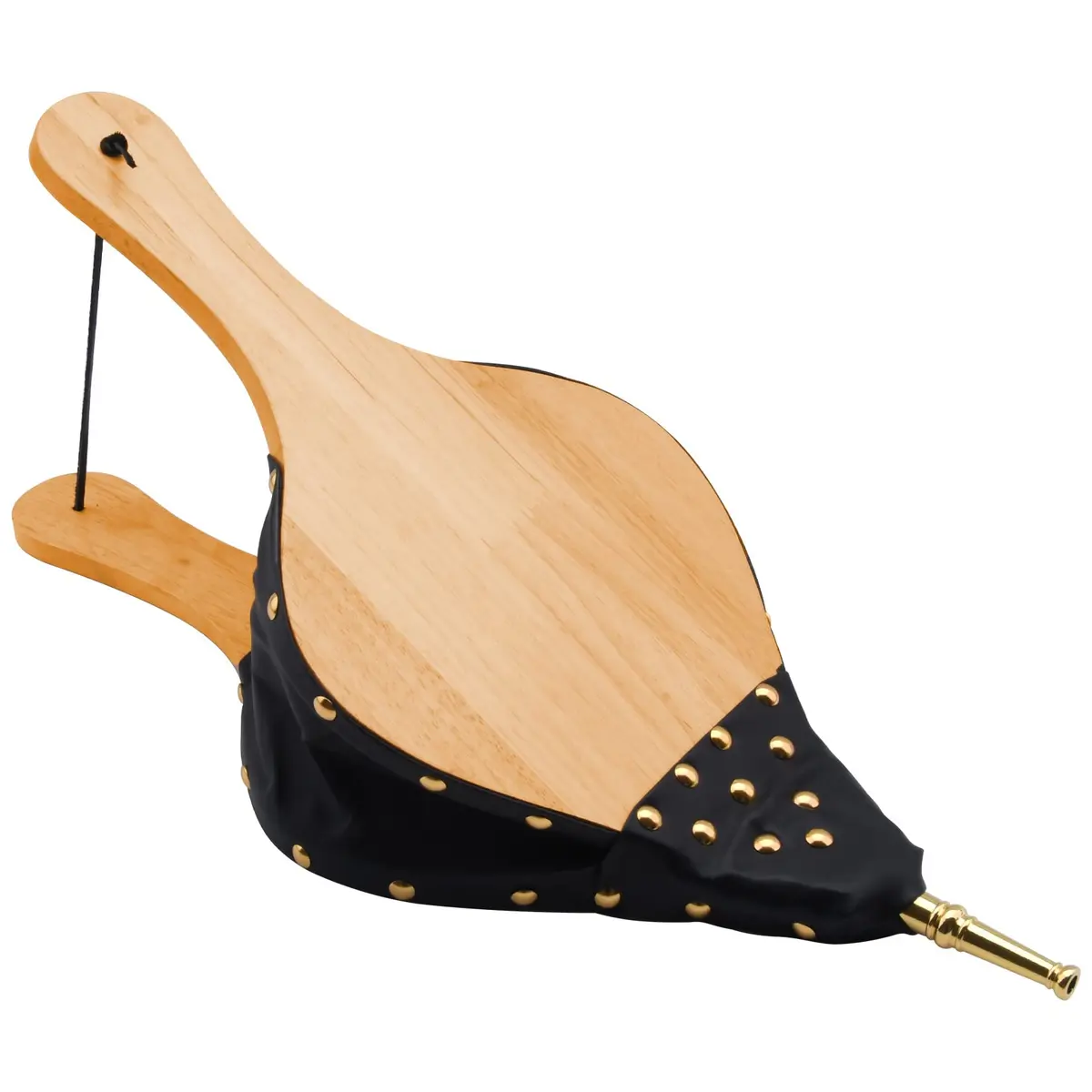 foedo Fireplace Bellows 19"x8" Oak Wood | Large Indoor & Outdoor Air Blower - main product image