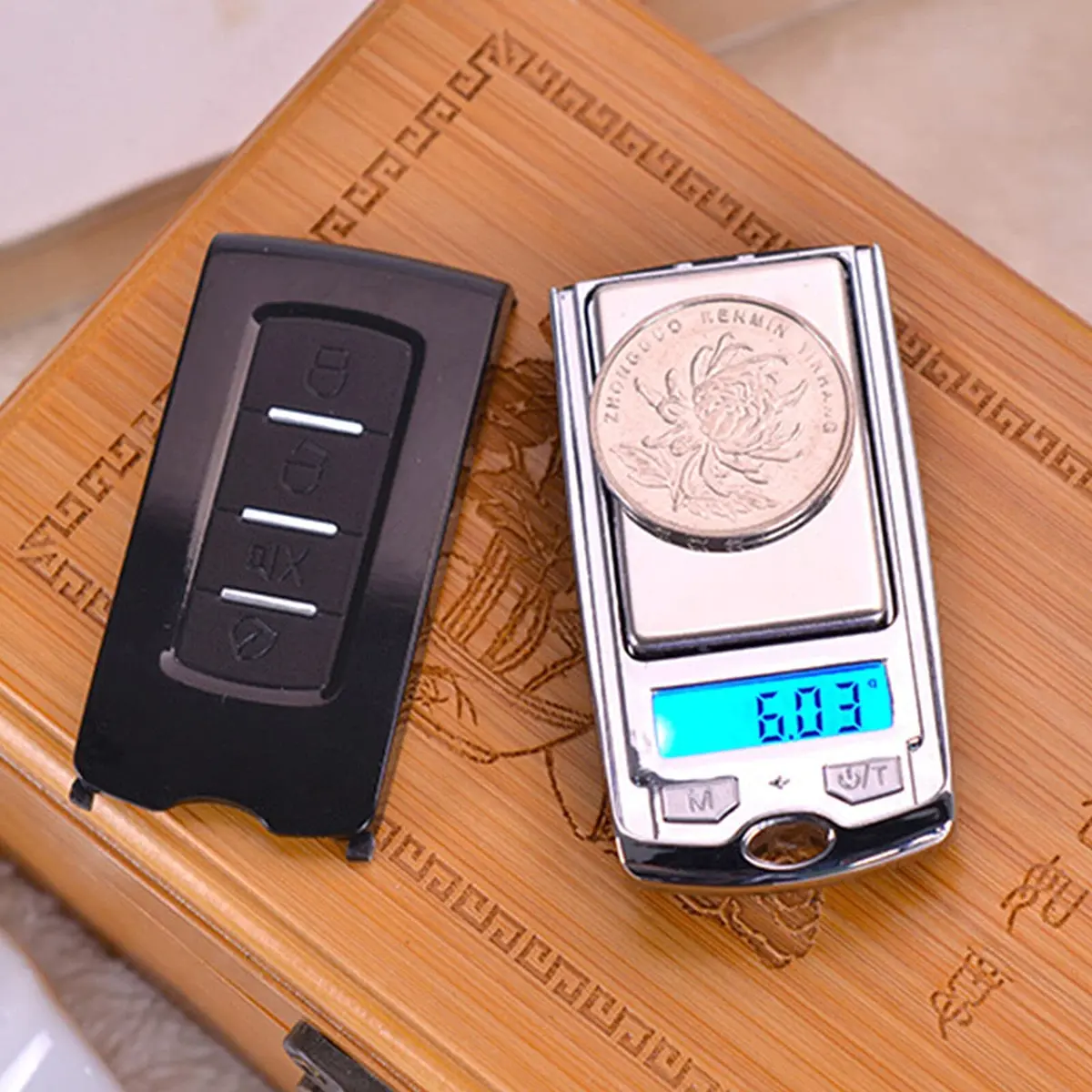 YOVECATHOU Mini Car Key LCD Digital Balance 0.01g-200g | Precise Jewelry & Food Scale - view 6