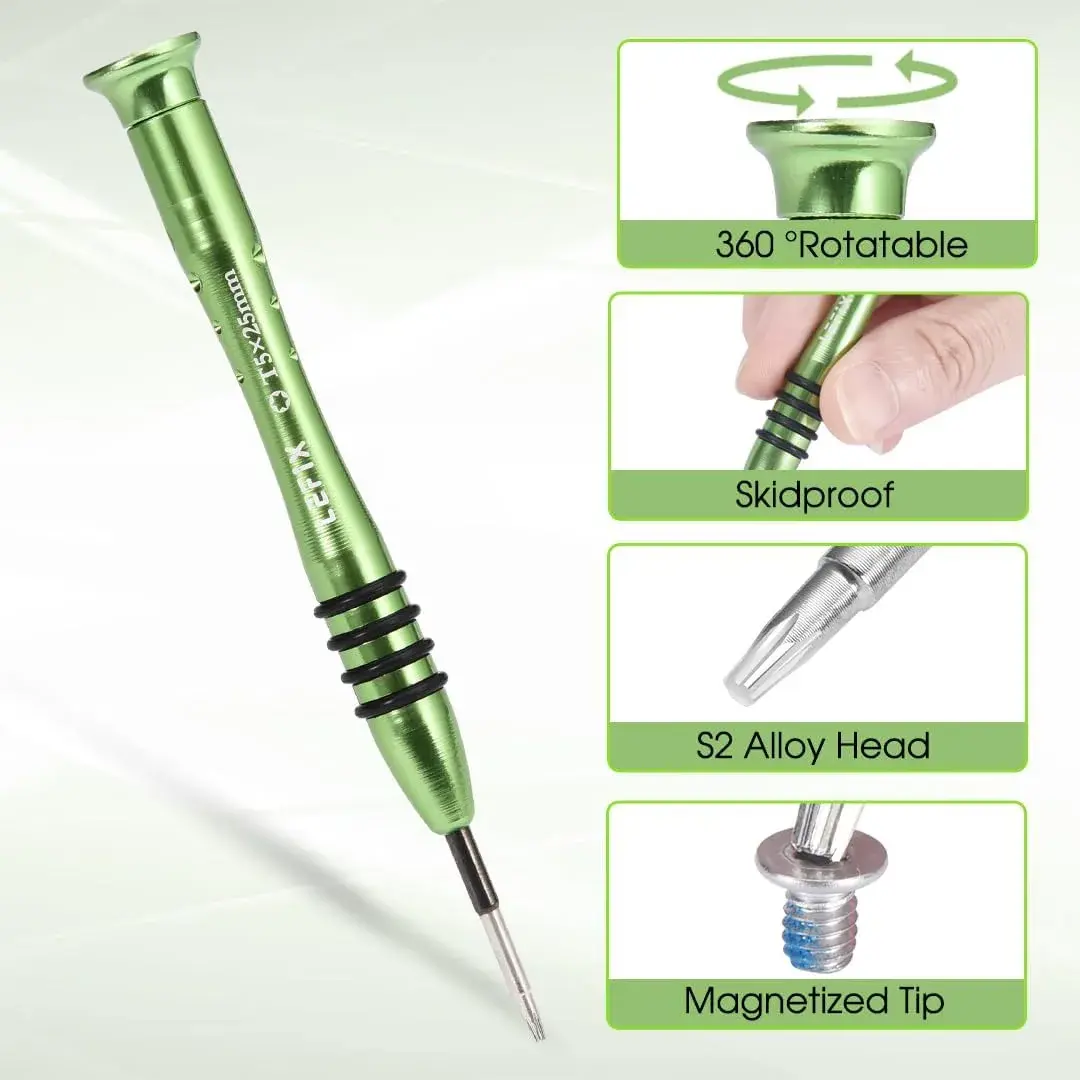 LeFix Gold M2x3 Torx T5 Screws (12-Pack) with T5 Screwdriver | Steel 410 Screws for Dell XPS, Razer Blade, HP Envy - view 6