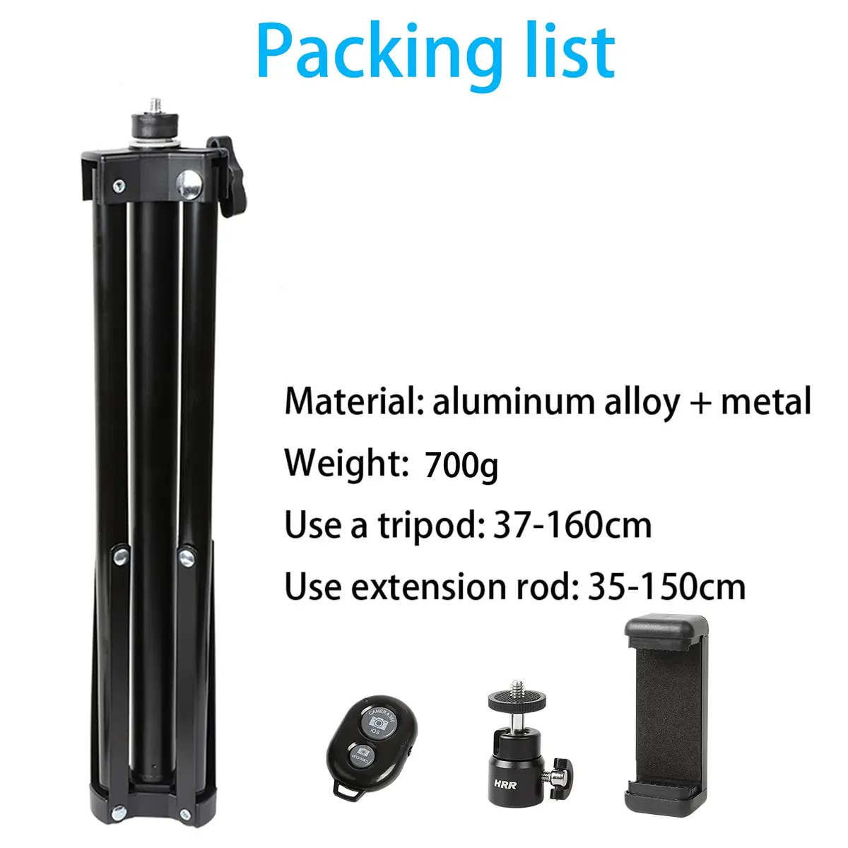 PellKing 2in1 Tripod Extension Rod 59in | Adjustable Selfie Stick & Tripod Support - view 7