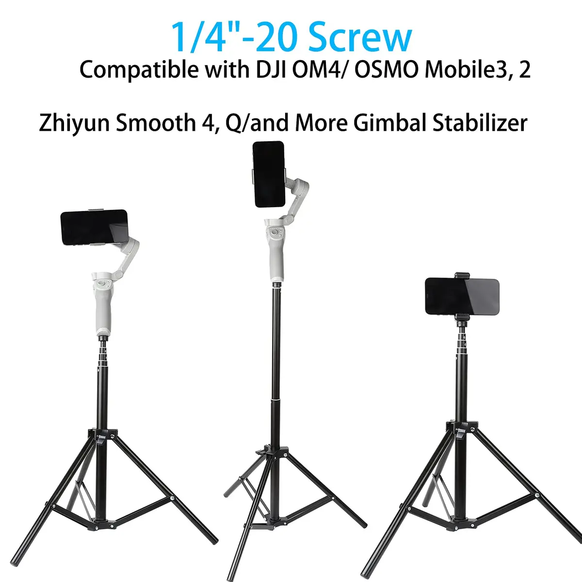 PellKing 2in1 Tripod Extension Rod 59in | Adjustable Selfie Stick & Tripod Support - view 3