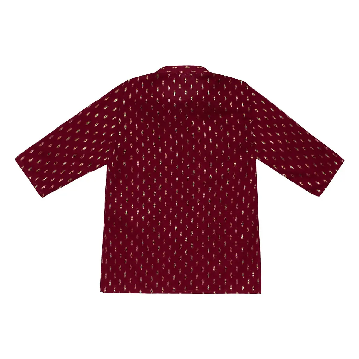 Superminis Boy's Cotton Kurta with Dhoti Set - Maroon, 18-24 Months | Traditional Ethnic Wear for Festivals - view 6