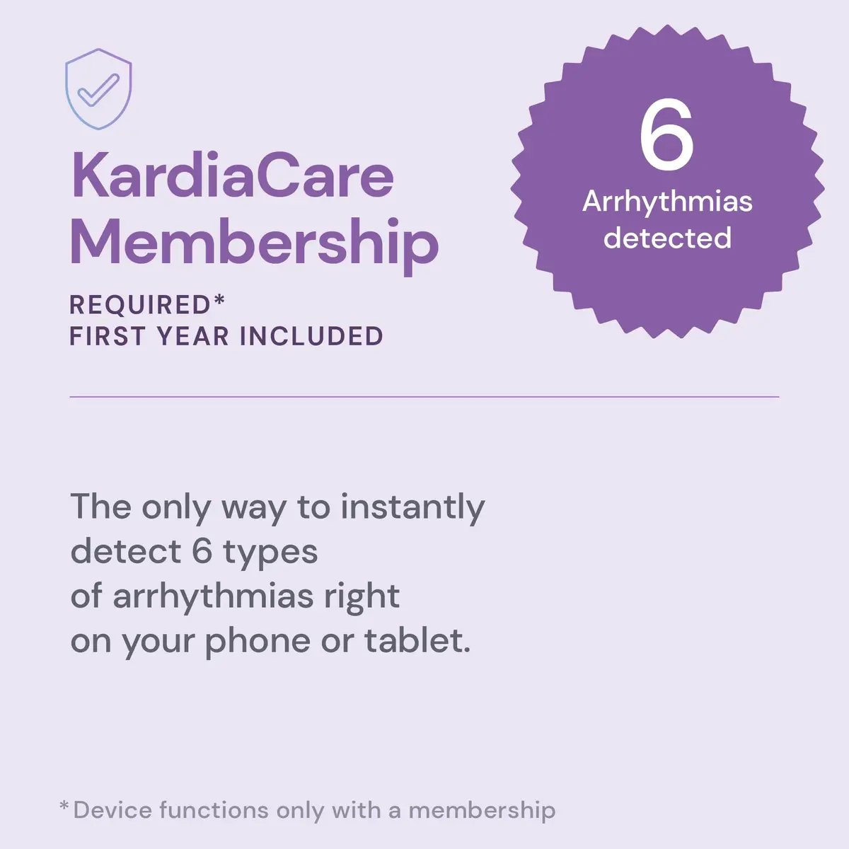 KardiaMobile 6L Max EKG Monitor with 1-Year KardiaCare | FDA-Cleared, Medical-Grade Heart Monitor, 30-Second Results, Unlimited Recordings - view 4