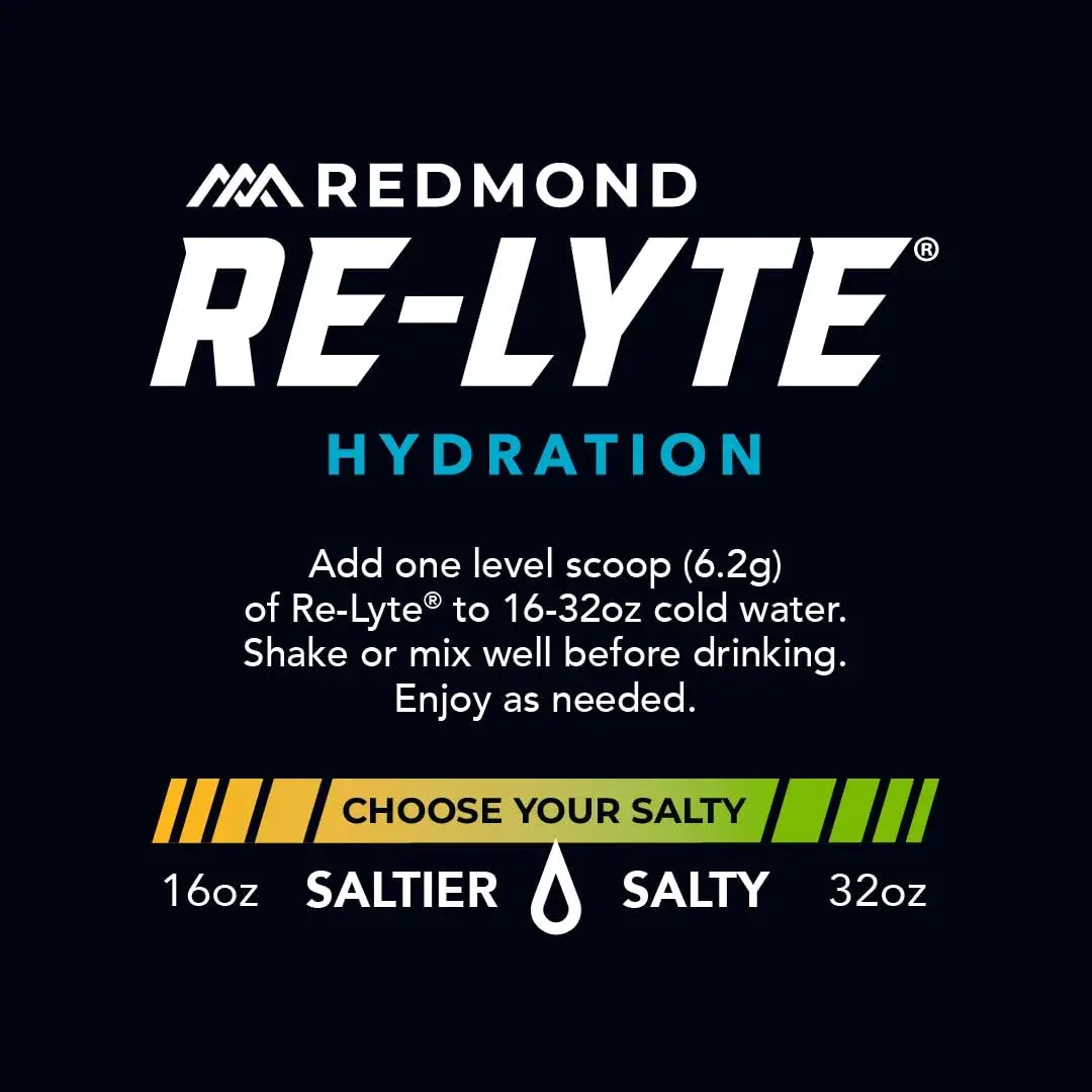 REDMOND Re-Lyte Sugar Free Electrolyte Powder Drink Mix Mango 13.19oz (374g) | Hydration Support - view 8