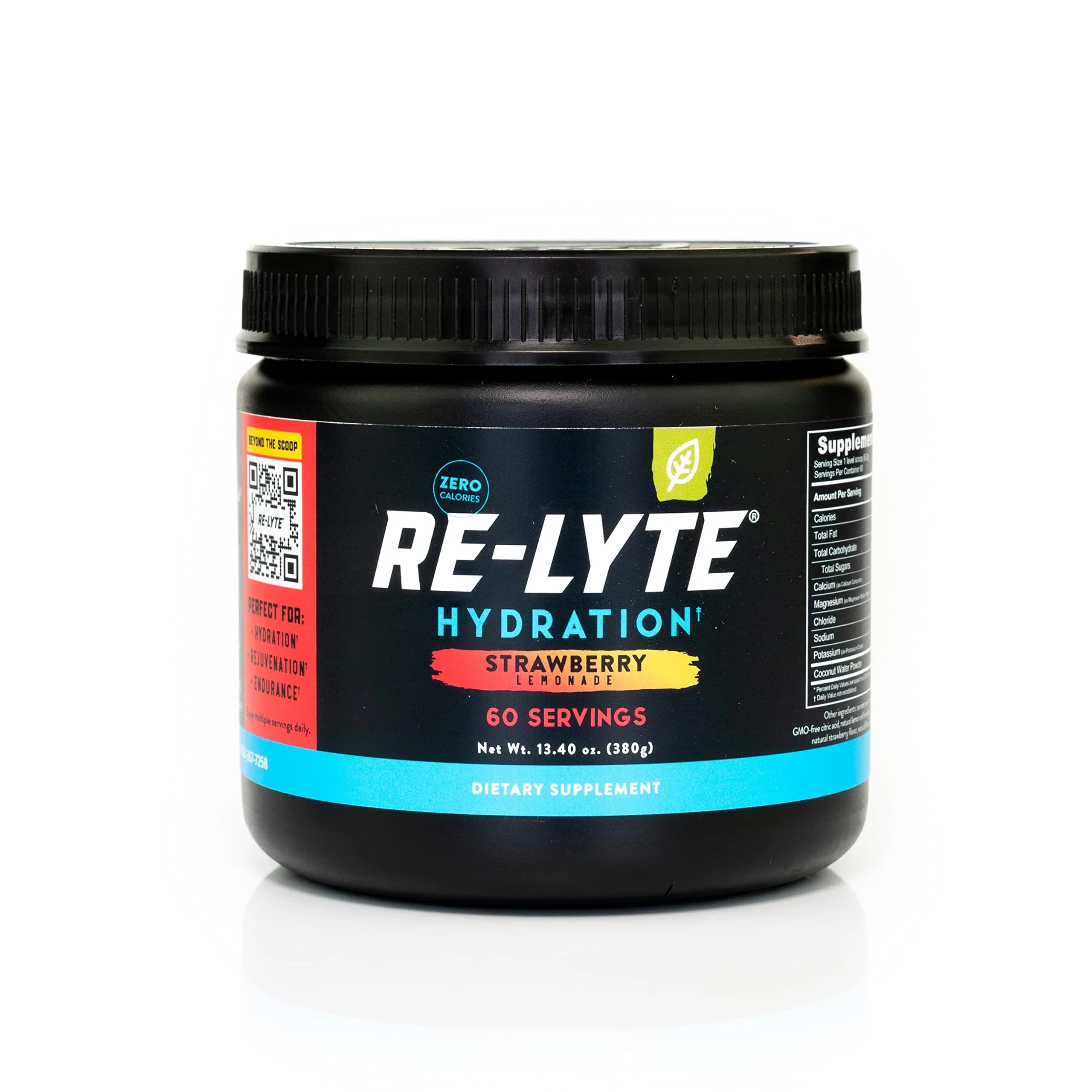 REDMOND Re-Lyte Hydration Electrolyte Powder Mix Strawberry Lemonade Flavor | 60 Servings - main product image
