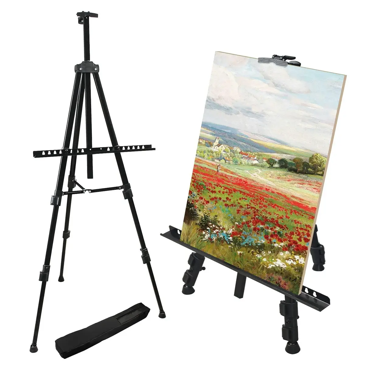 RRFTOK 72 in Art Easel Stand, Adjustable Metal Tripod, Dual-Layer | Sturdy & Portable for Artists - view 4