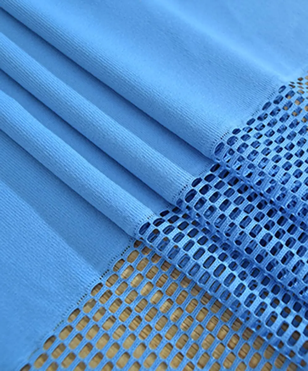 TTZ Hospital Curtain with Flat Hooks 96"W x 84"L Beige | Flame Retardant Medical Privacy Screen - view 2