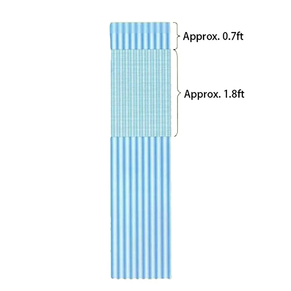 TTZ Hospital Curtain with Flat Hooks 84"W x 84"L | Flame Retardant, Air Ventilated, Beige - view 3
