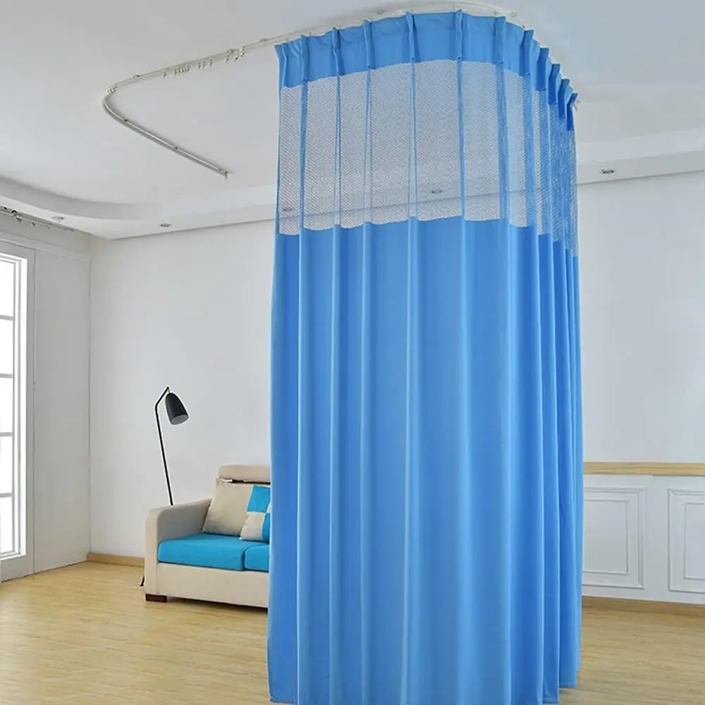 TTZ Hospital Curtain with Flat Hooks 60"W x 84"L | Flame Retardant, Polyester, Room Divider - main product image